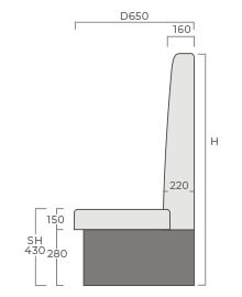 ハイバックシリーズ図面